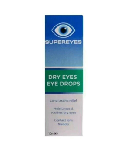 SuperEyes Dry Eye Drops Soothes and Moisturises 10ml SuperEyes Dry Eye Drops Soothes and Moisturises 10ml